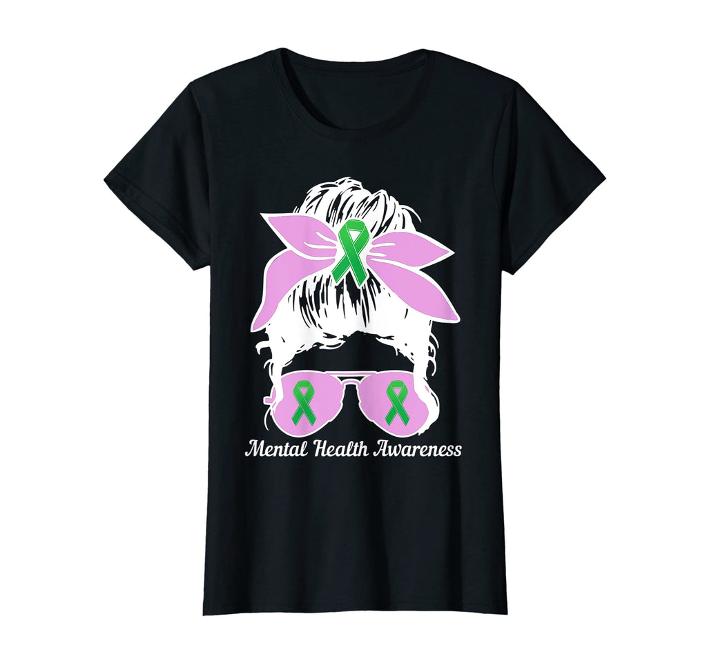 Womens Mental Health Matters Green T-Shirt - Custom Art Print Unisex - T-Shirt, Sweatshirt, Hoodie