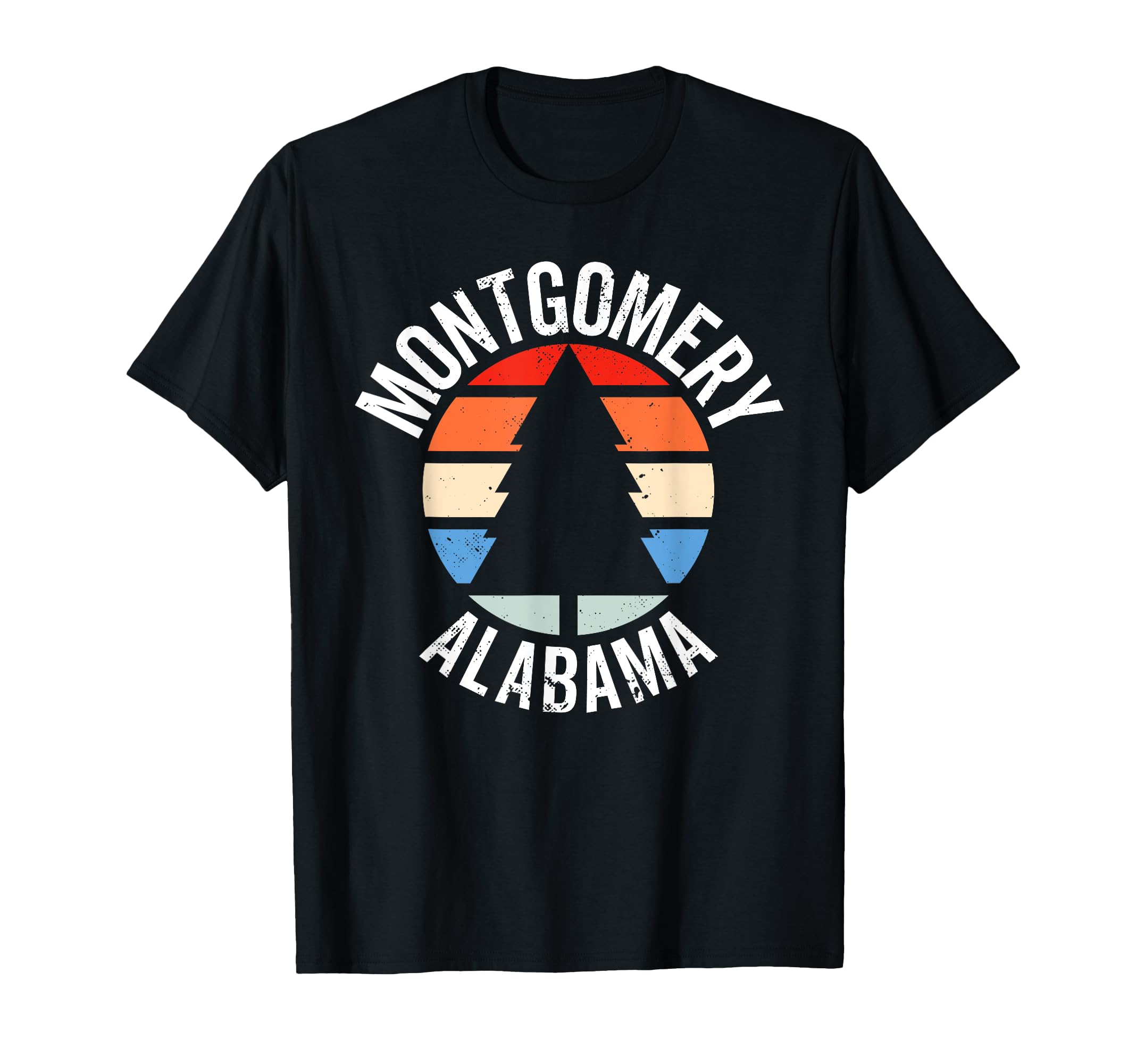 Montgomery Alabama Al 80S 70S T-Shirt - Aesthetic Graphic Unisex - T-Shirt, Sweatshirt, Hoodie
