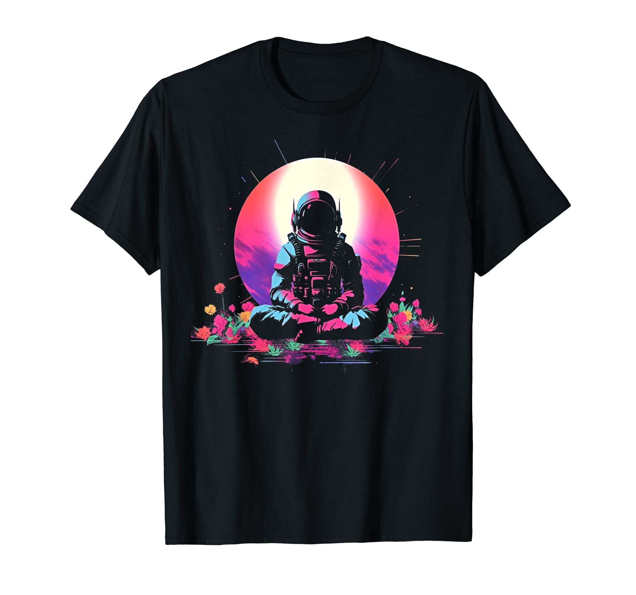 Synthwave Astronaut Cyberpunk 80S T-Shirt - Custom Art Print for Adults - T-Shirt, Sweatshirt, Hoodie