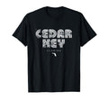 Cedar Key Florida Fl 70S 80S Type T-Shirt - Fun Novelty Design for Adults - T-Shirt, Sweatshirt, Hoodie
