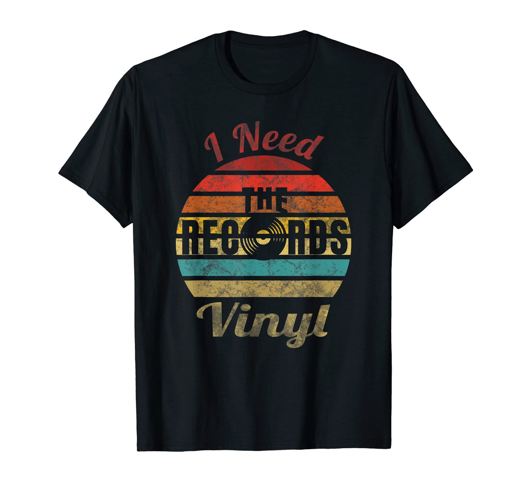 Vinyl I Need Records Record Player T-Shirt - Aesthetic Graphic for Adults - T-Shirt, Sweatshirt, Hoodie