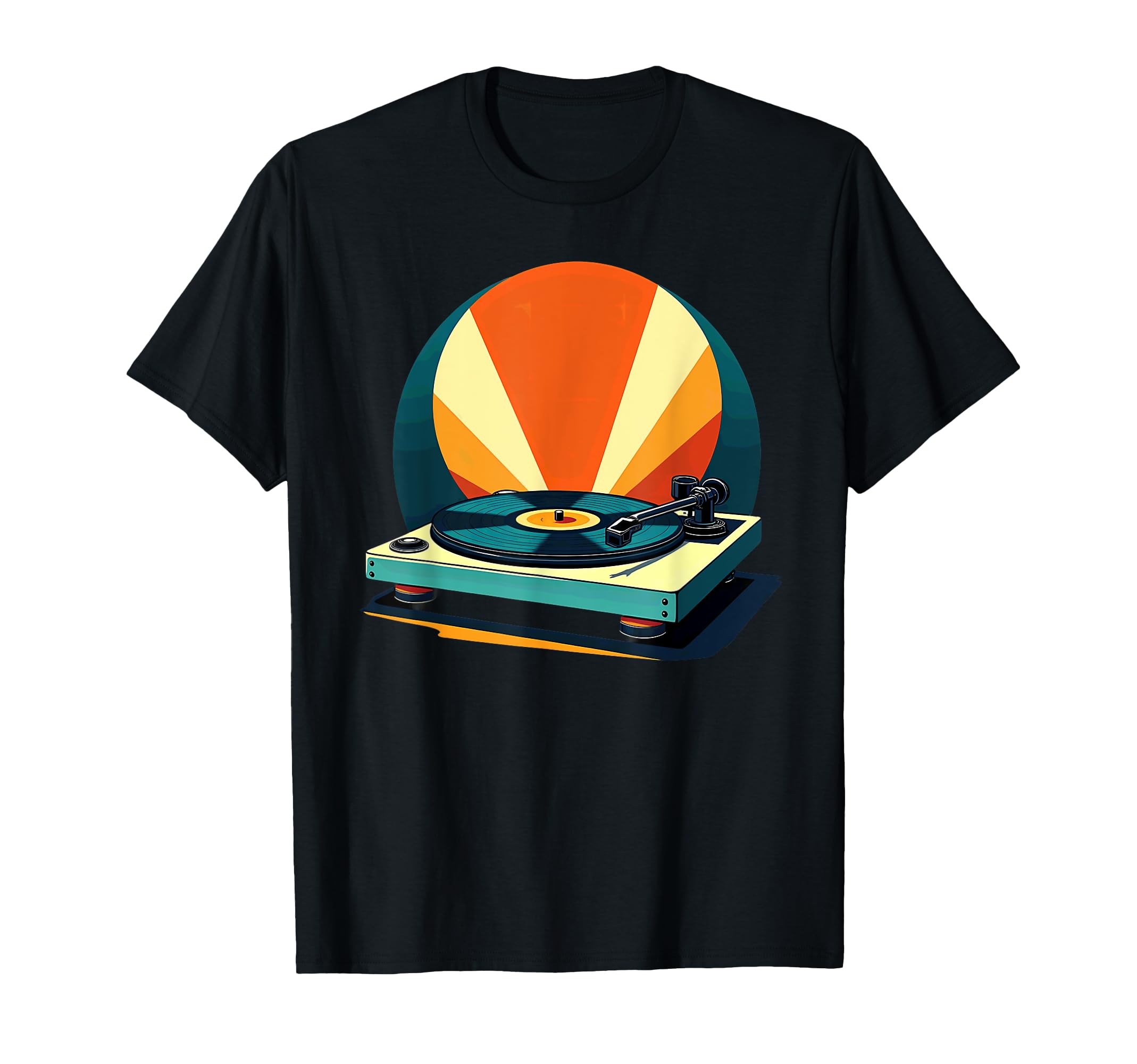 70S 80S Vinyl Record Player T-Shirt - Fun Novelty Design Men Women - T-Shirt, Sweatshirt, Hoodie