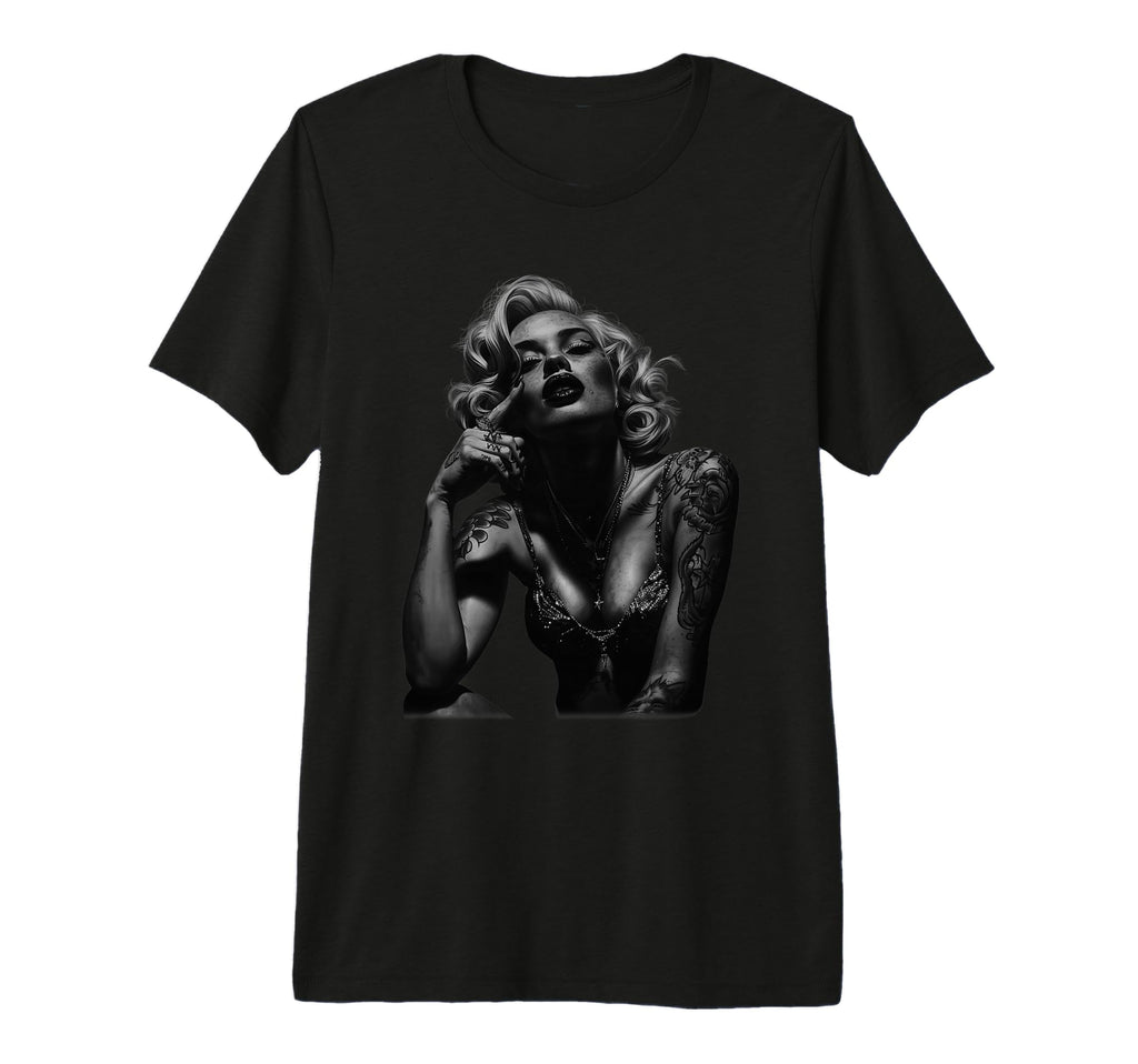 Pinup Sexy Tattoo Tri Blend T-Shirt - Novelty Apparel Unisex - T-Shirt, Sweatshirt, Hoodie