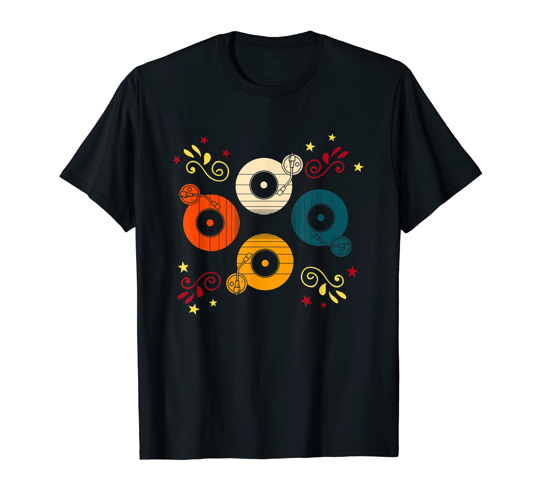 Great Vinyl Record Player Turntable Dj T-Shirt - Graphic Print Men Women - T-Shirt, Sweatshirt, Hoodie