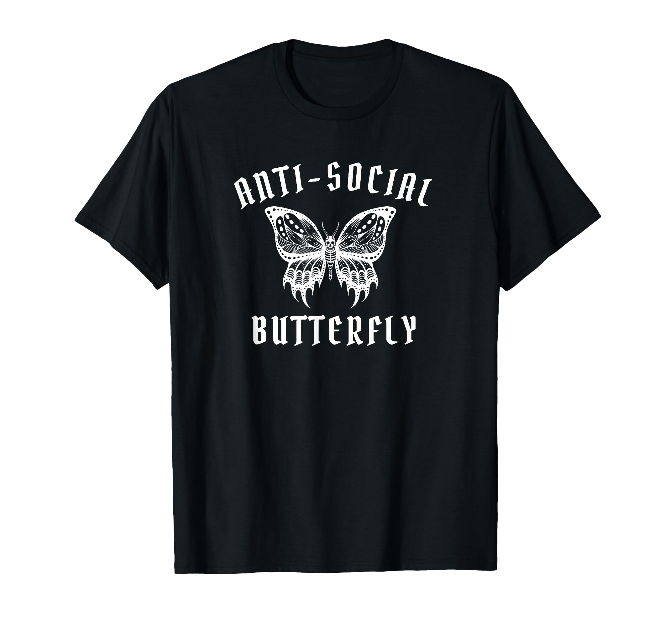 Anti Social Butterfly Introvert T-Shirt - Minimalist Print Men Women - T-Shirt, Sweatshirt, Hoodie