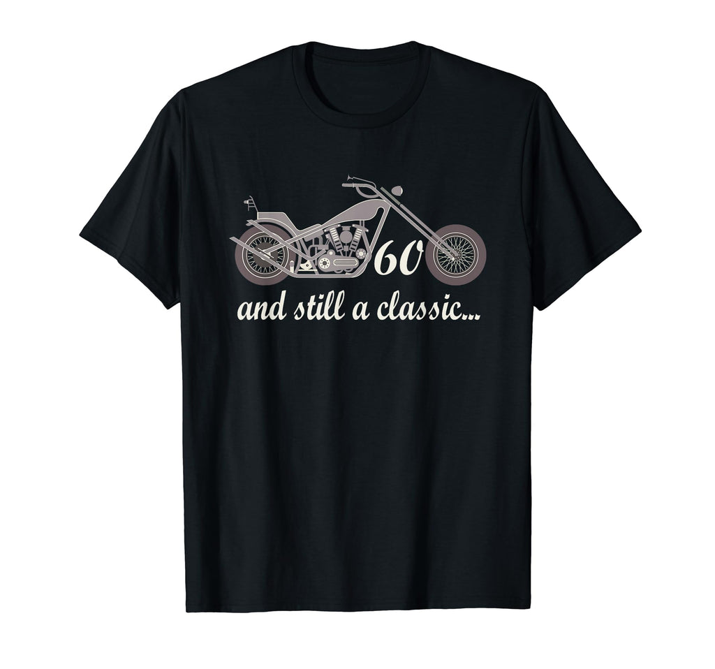 60Th Birthday Motorcycle Bike 60 T-Shirt - Casual Everyday Wear Men Women - T-Shirt, Sweatshirt, Hoodie