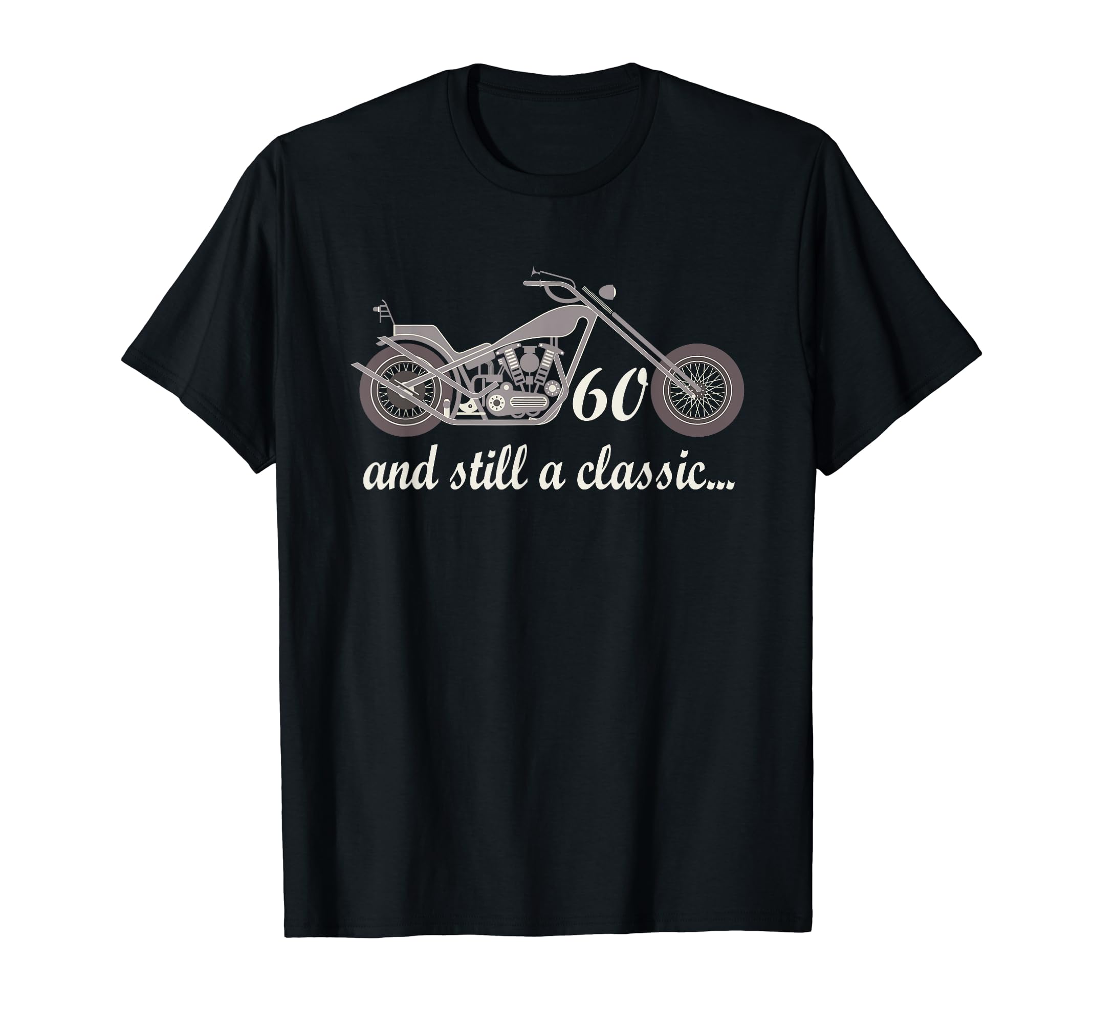 60Th Birthday Motorcycle Bike 60 T-Shirt - Casual Everyday Wear Men Women - T-Shirt, Sweatshirt, Hoodie