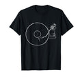 Vinyl Record Player Sketch Drawing T-Shirt - Minimalist Print Men Women - T-Shirt, Sweatshirt, Hoodie