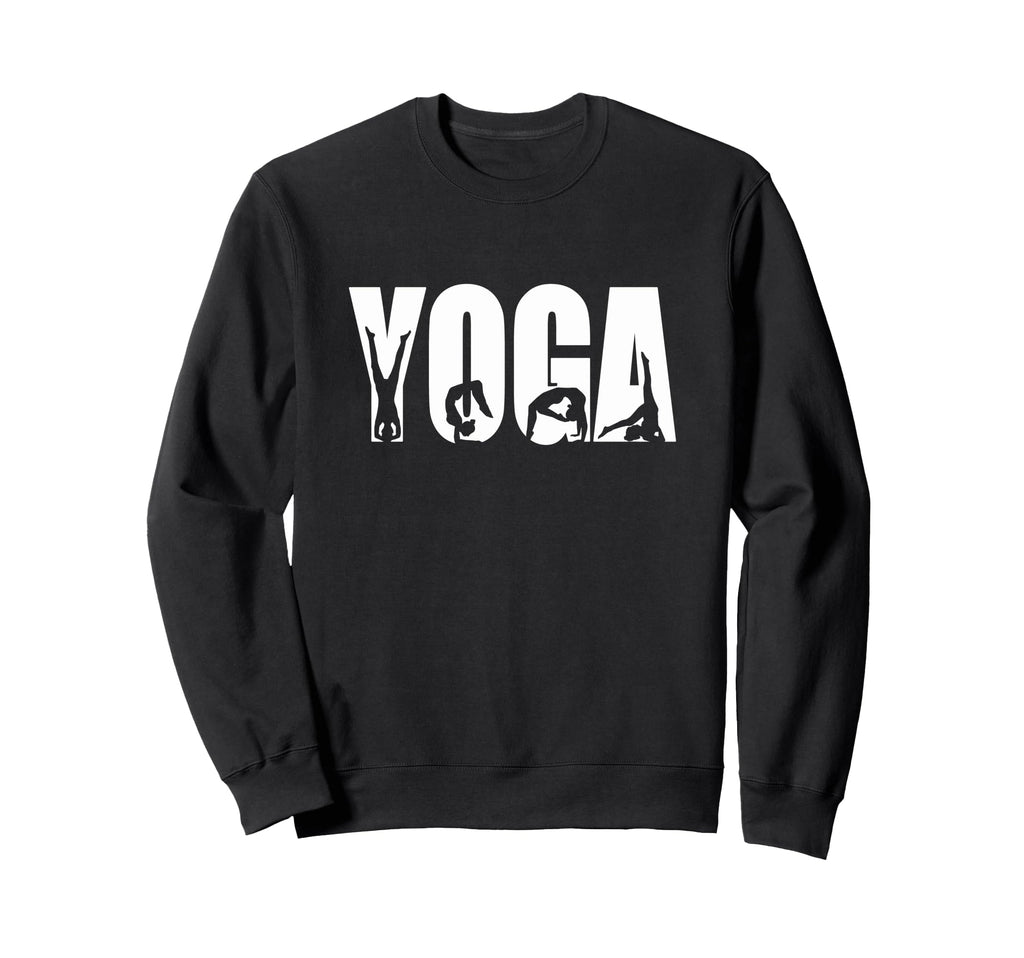 Yoga Pose Silhouettes Wellness Sweatshirt - Novelty Apparel Men Women - T-Shirt, Sweatshirt, Hoodie