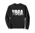 Yoga Pose Silhouettes Wellness Sweatshirt - Novelty Apparel Men Women - T-Shirt, Sweatshirt, Hoodie