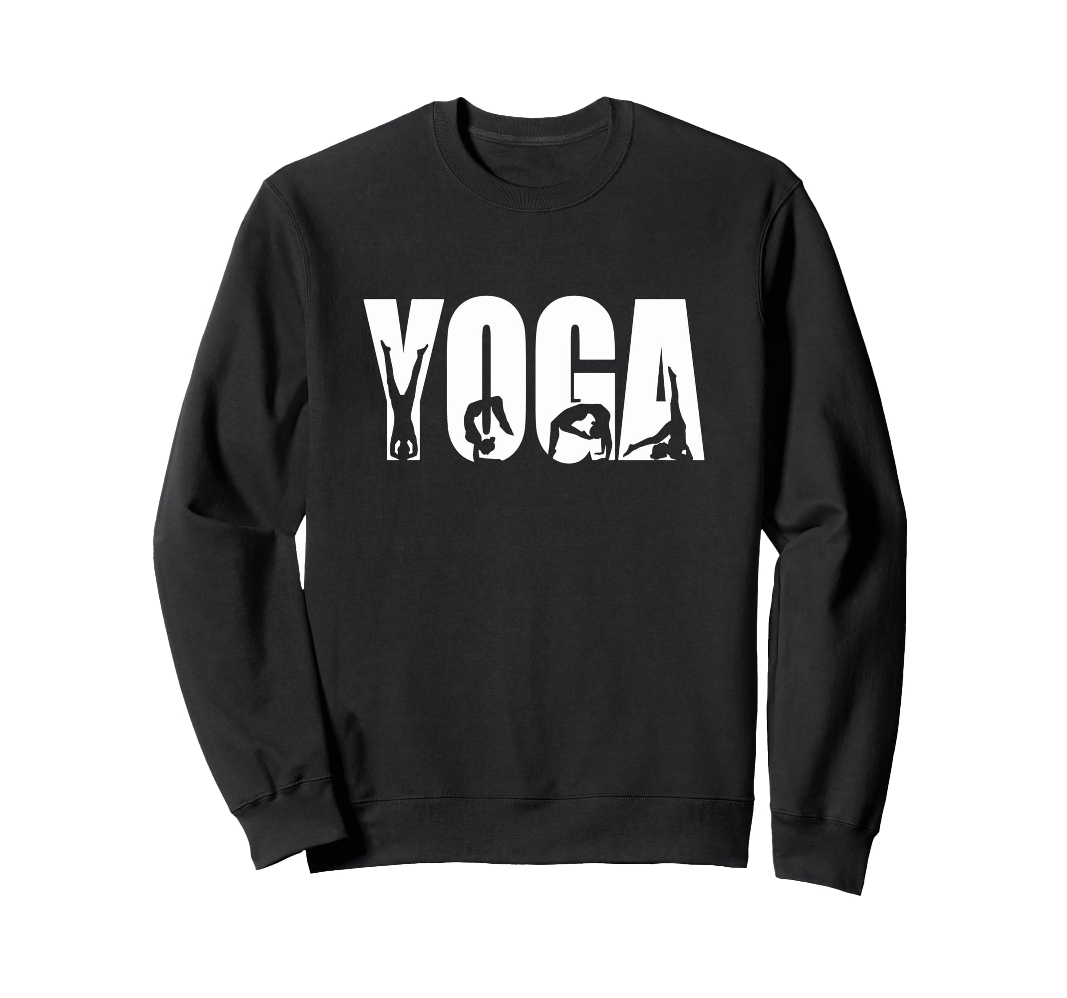 Yoga Pose Silhouettes Wellness Sweatshirt - Novelty Apparel Men Women - T-Shirt, Sweatshirt, Hoodie