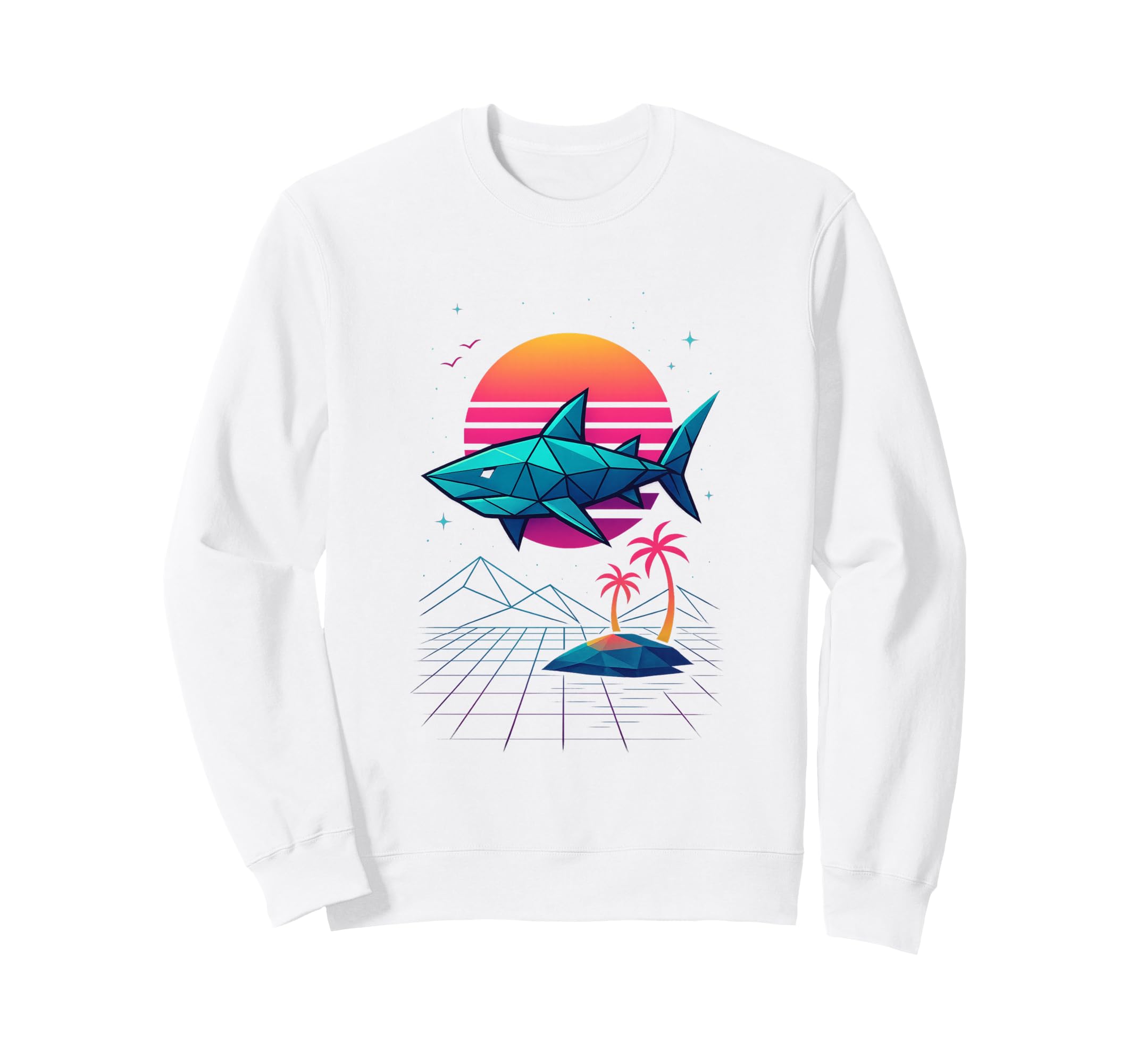 80S Synthwave Sweatshirt - Aesthetic Graphic Men Women - T-Shirt, Sweatshirt, Hoodie