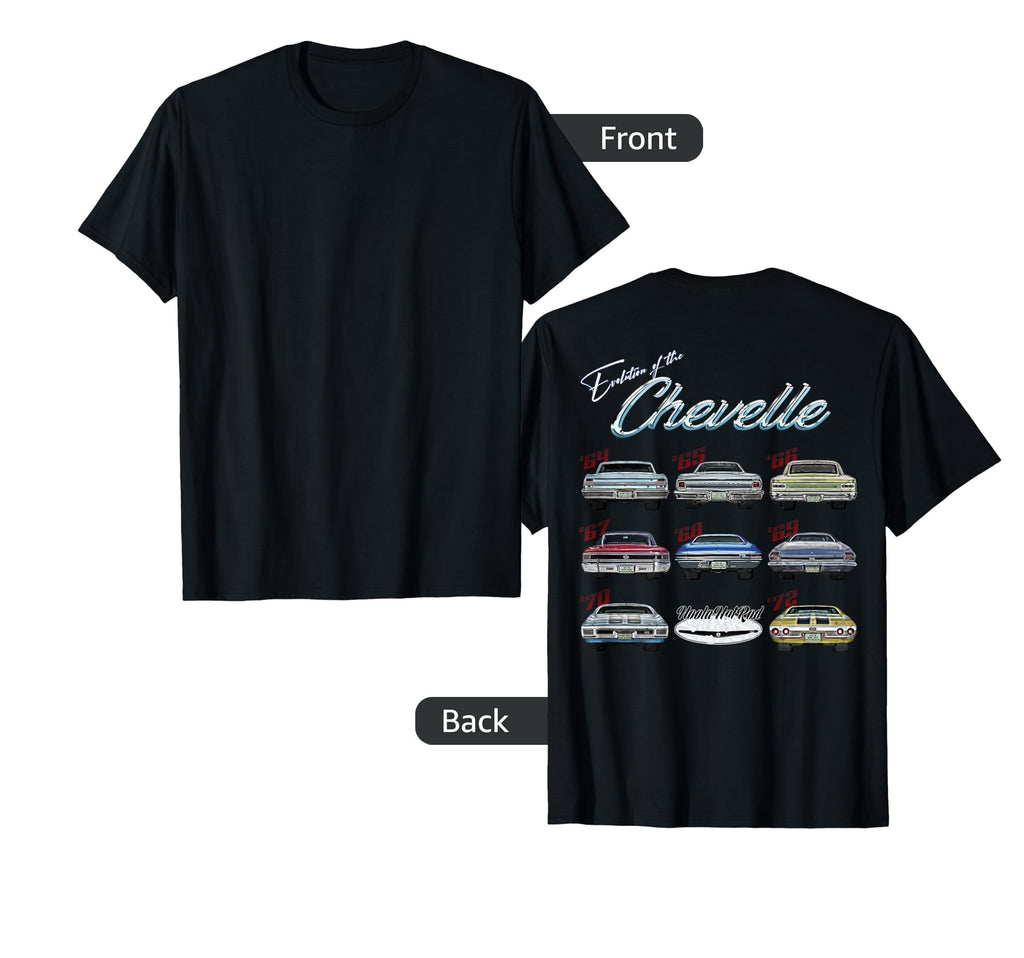 Evolution Chevelle Ss Hotrod Muscle T-Shirt - Novelty Apparel for Adults - T-Shirt, Sweatshirt, Hoodie