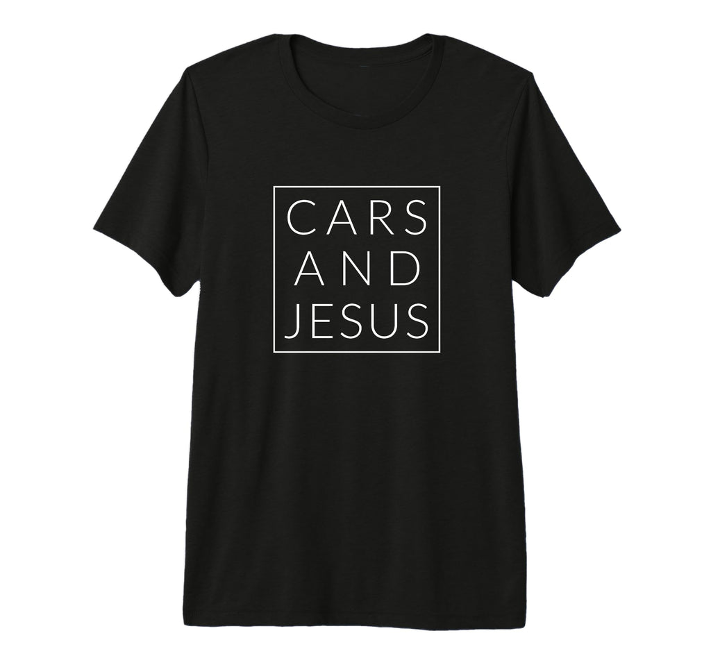 Cars And Jesus Minimal Hot Rod T-Shirt - Casual Everyday Wear Men Women - T-Shirt, Sweatshirt, Hoodie