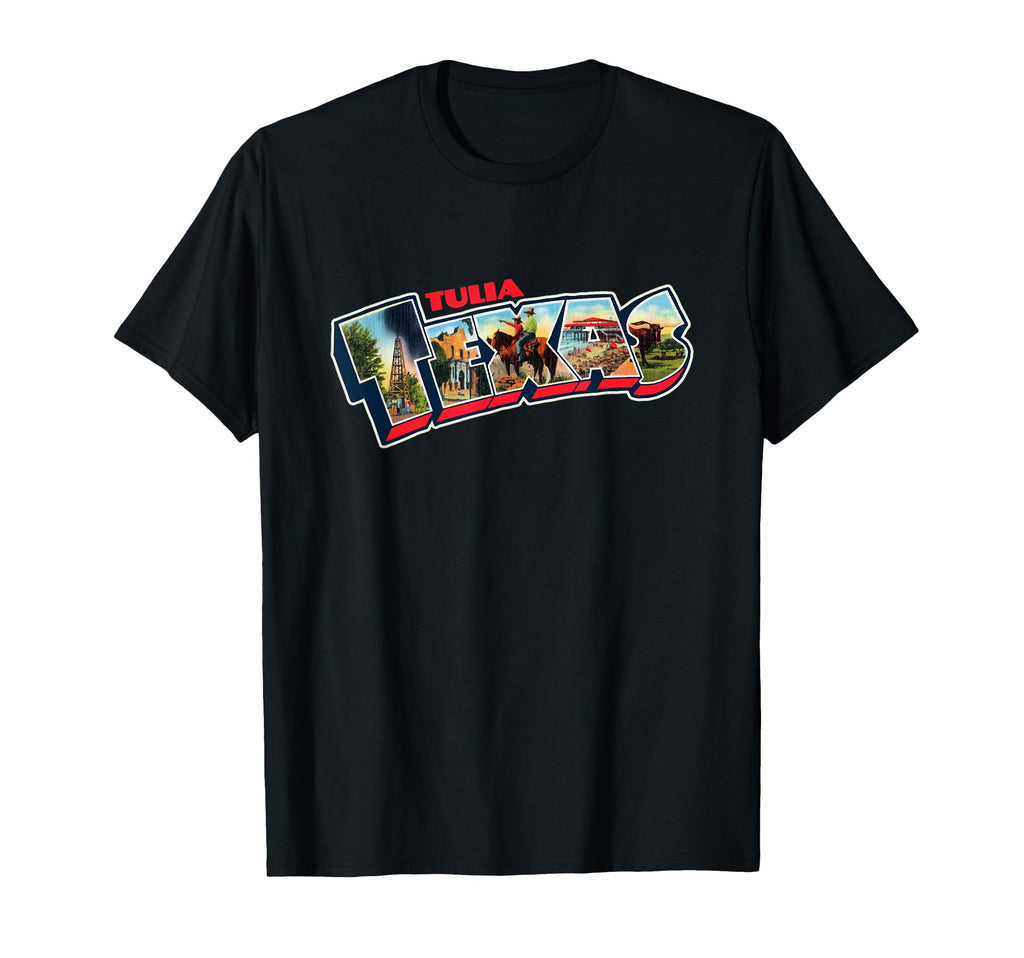 Tulia Texas Postcard Tpa Travel Logo T-Shirt - Streetwear Style for Adults - T-Shirt, Sweatshirt, Hoodie