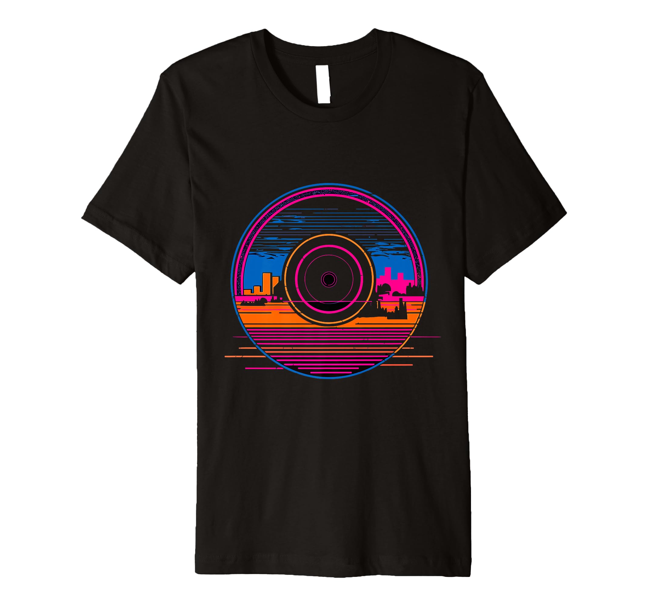 Vinyl Record Vaporwave Turntable Music T-Shirt - Novelty Apparel Men Women - T-Shirt, Sweatshirt, Hoodie