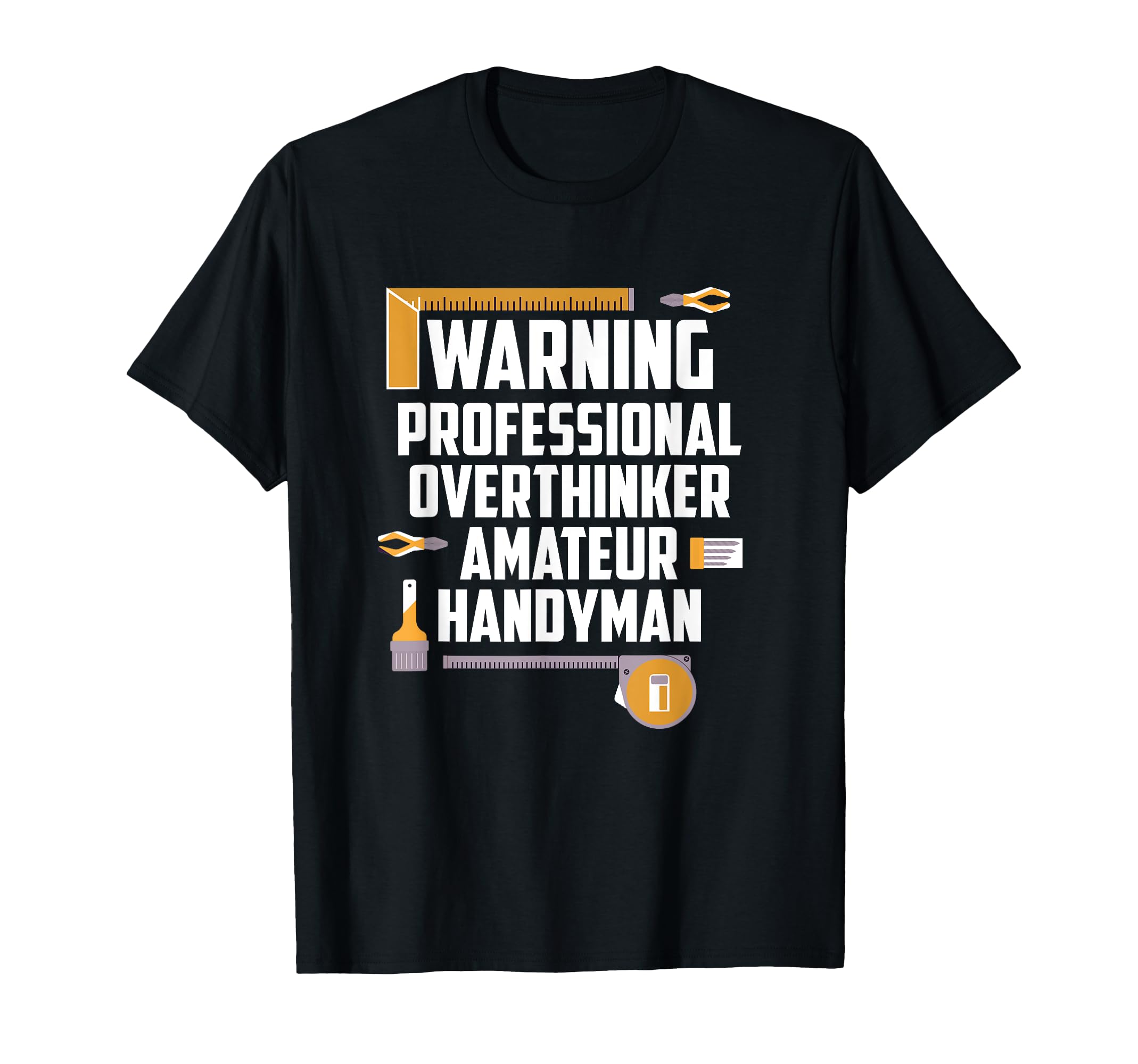 Warning Professional Overthinker T-Shirt - Custom Art Print Men Women - T-Shirt, Sweatshirt, Hoodie