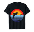 Sea Beach Holiday Sunset Dolphin T-Shirt - Custom Art Print Unisex - T-Shirt, Sweatshirt, Hoodie