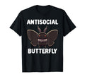 Mothman Antisocial Butterfly T-Shirt - Aesthetic Graphic Men Women - T-Shirt, Sweatshirt, Hoodie
