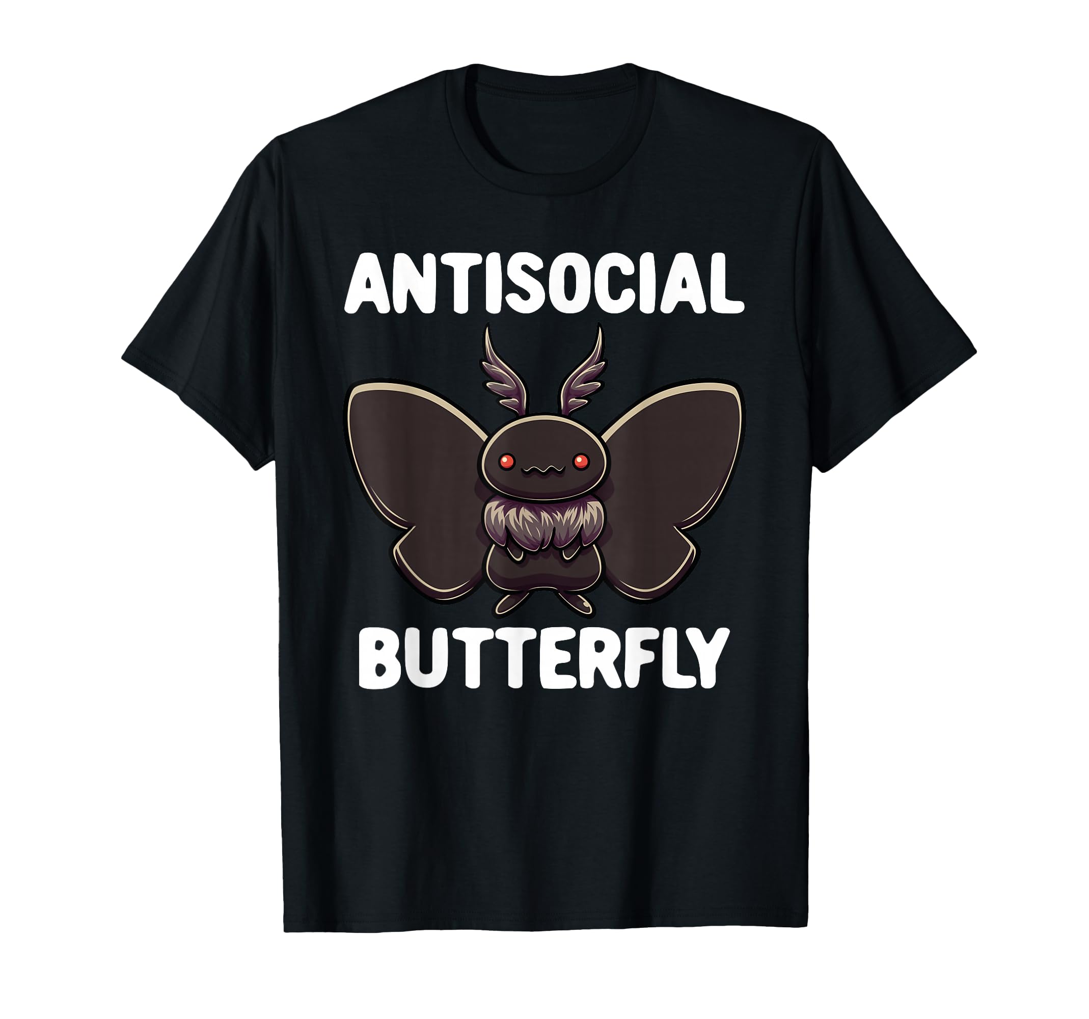 Mothman Antisocial Butterfly T-Shirt - Aesthetic Graphic Men Women - T-Shirt, Sweatshirt, Hoodie