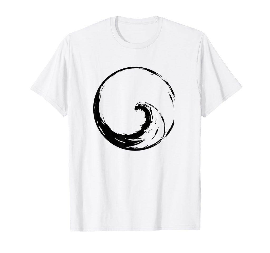 Peace Wave Enso Circle Buddhist Zen T-Shirt - Unique Graphic Men Women - T-Shirt, Sweatshirt, Hoodie