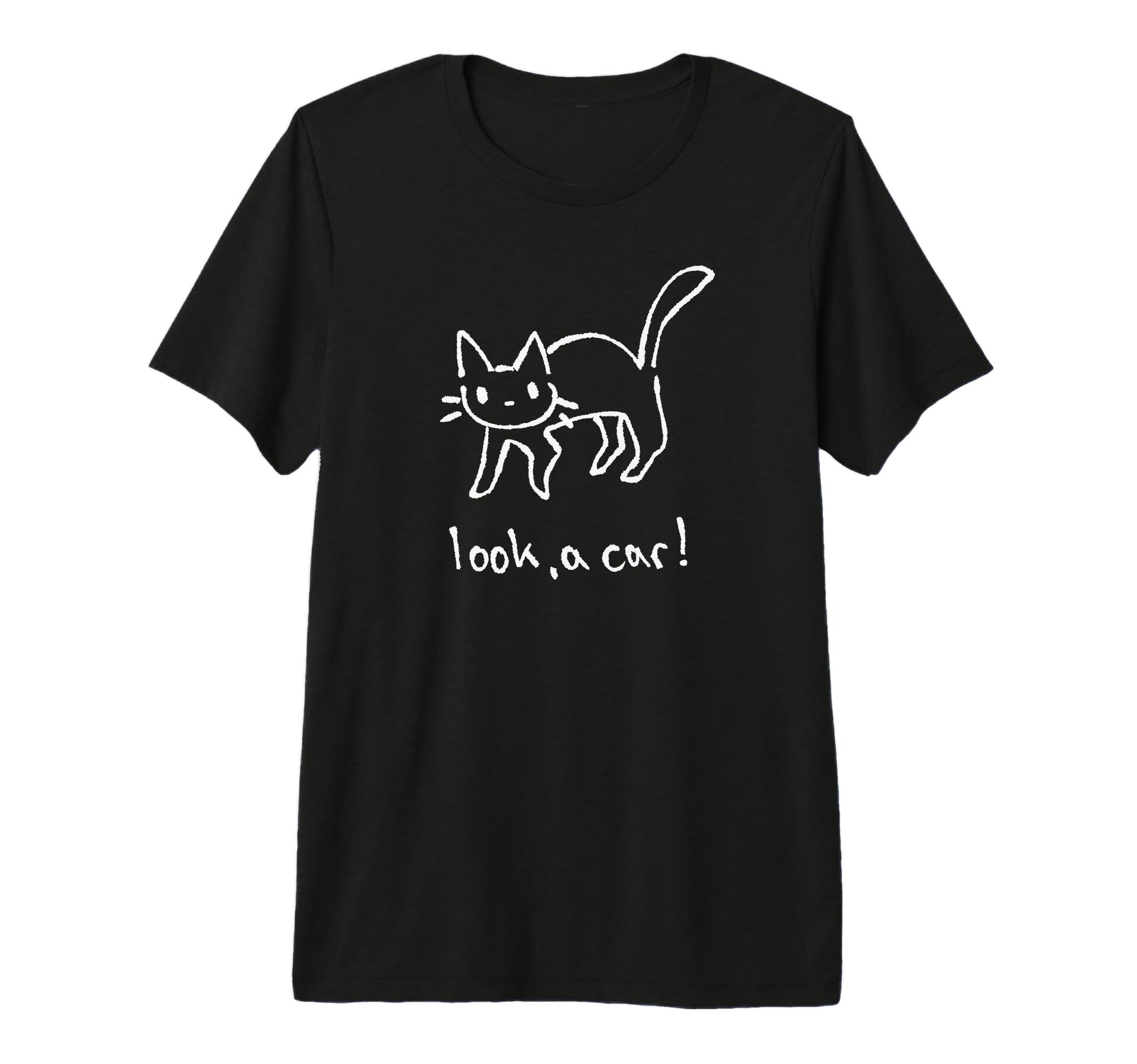 Cat Kitten Tomcat Meme Car Tri Blend T-Shirt - Custom Art Print for Adults - T-Shirt, Sweatshirt, Hoodie