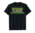 Funny Introverted Microgreens Farmer T-Shirt - Minimalist Print for Adults - T-Shirt, Sweatshirt, Hoodie