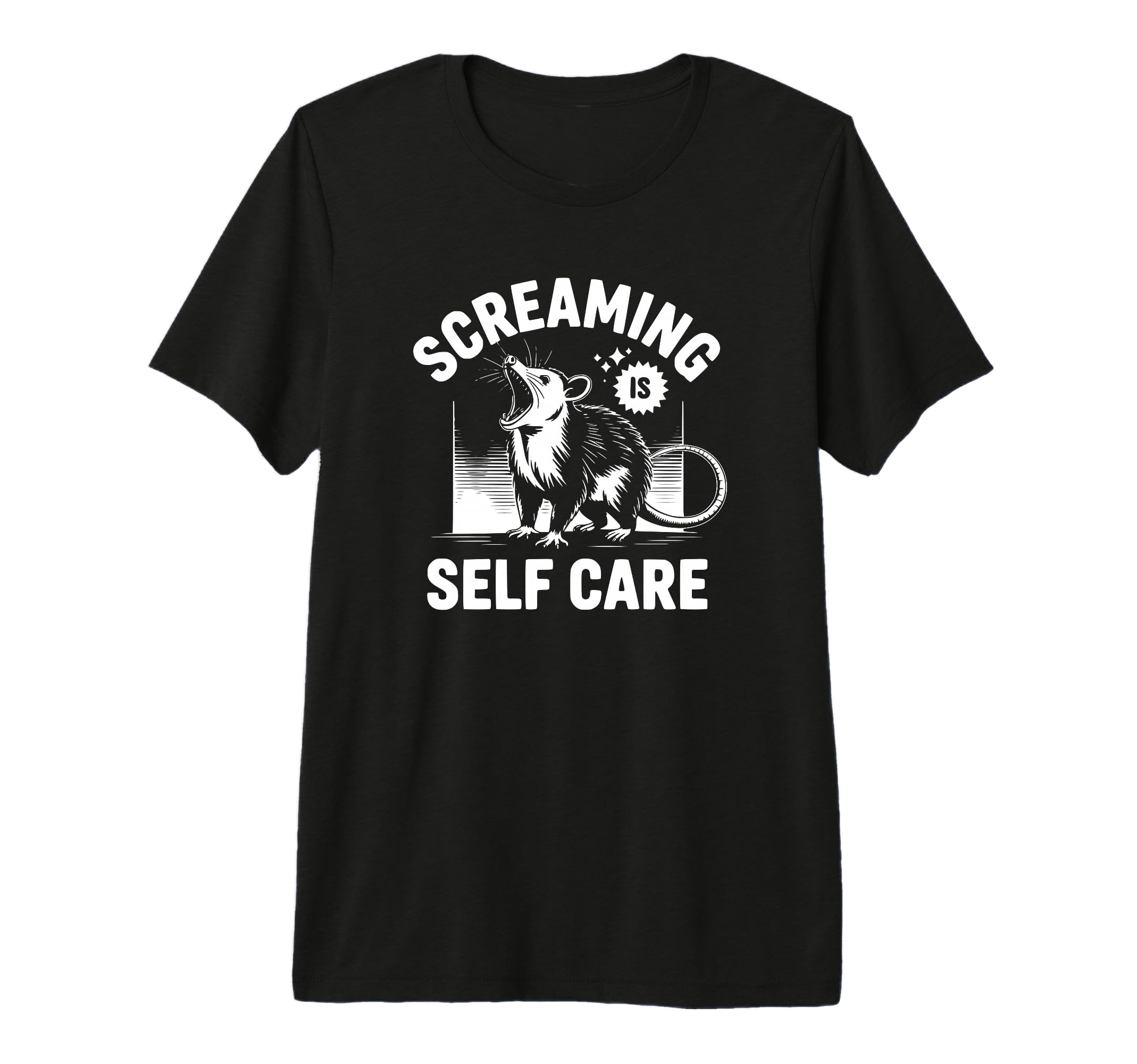 Screaming Is Self Care Tri Blend T-Shirt - Unique Graphic Men Women - T-Shirt, Sweatshirt, Hoodie