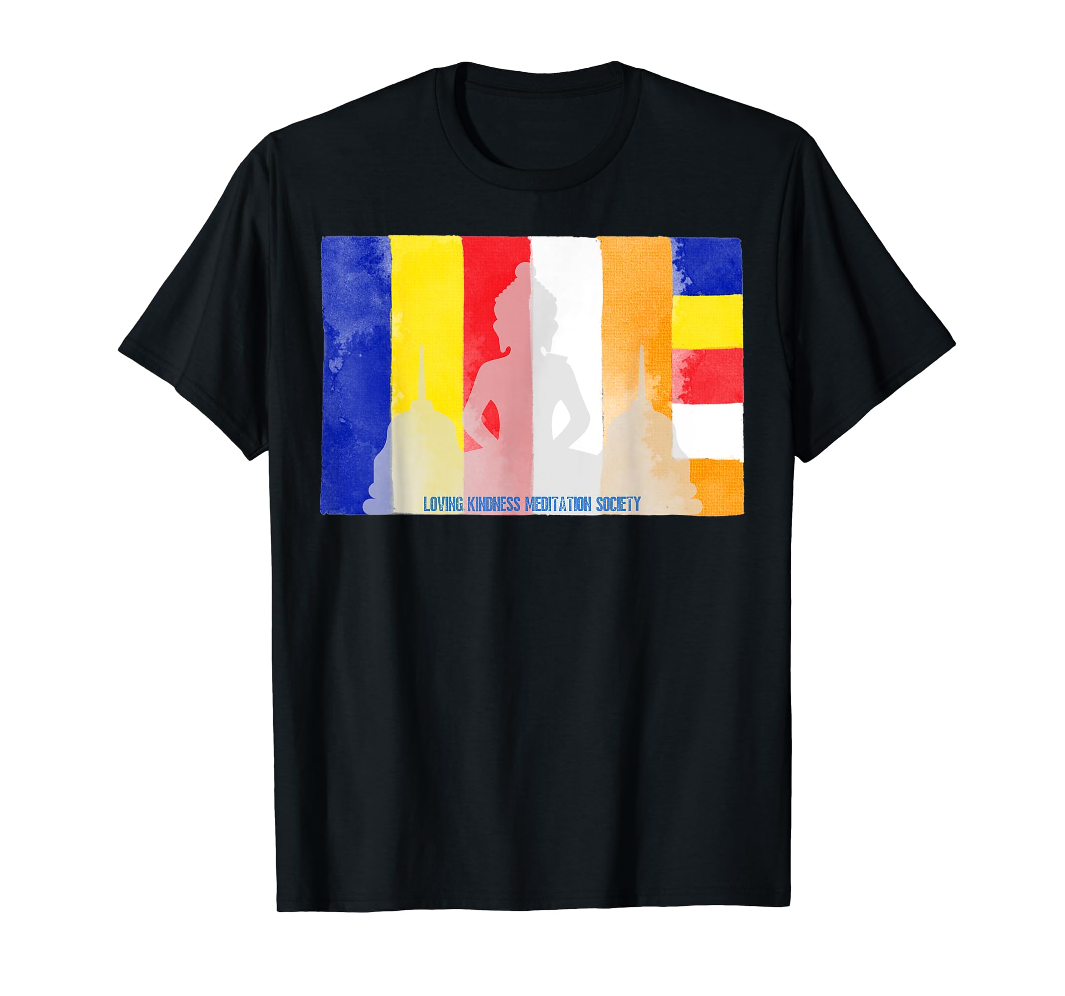 Mindfulness Buddha Buddhist Flag T-Shirt - Casual Everyday Wear Men Women - T-Shirt, Sweatshirt, Hoodie