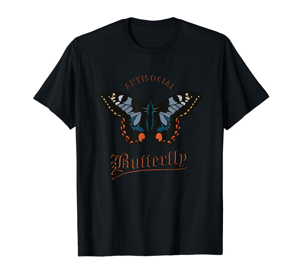 Beautiful Antisocial Butterfly T-Shirt - Aesthetic Graphic Men Women - T-Shirt, Sweatshirt, Hoodie