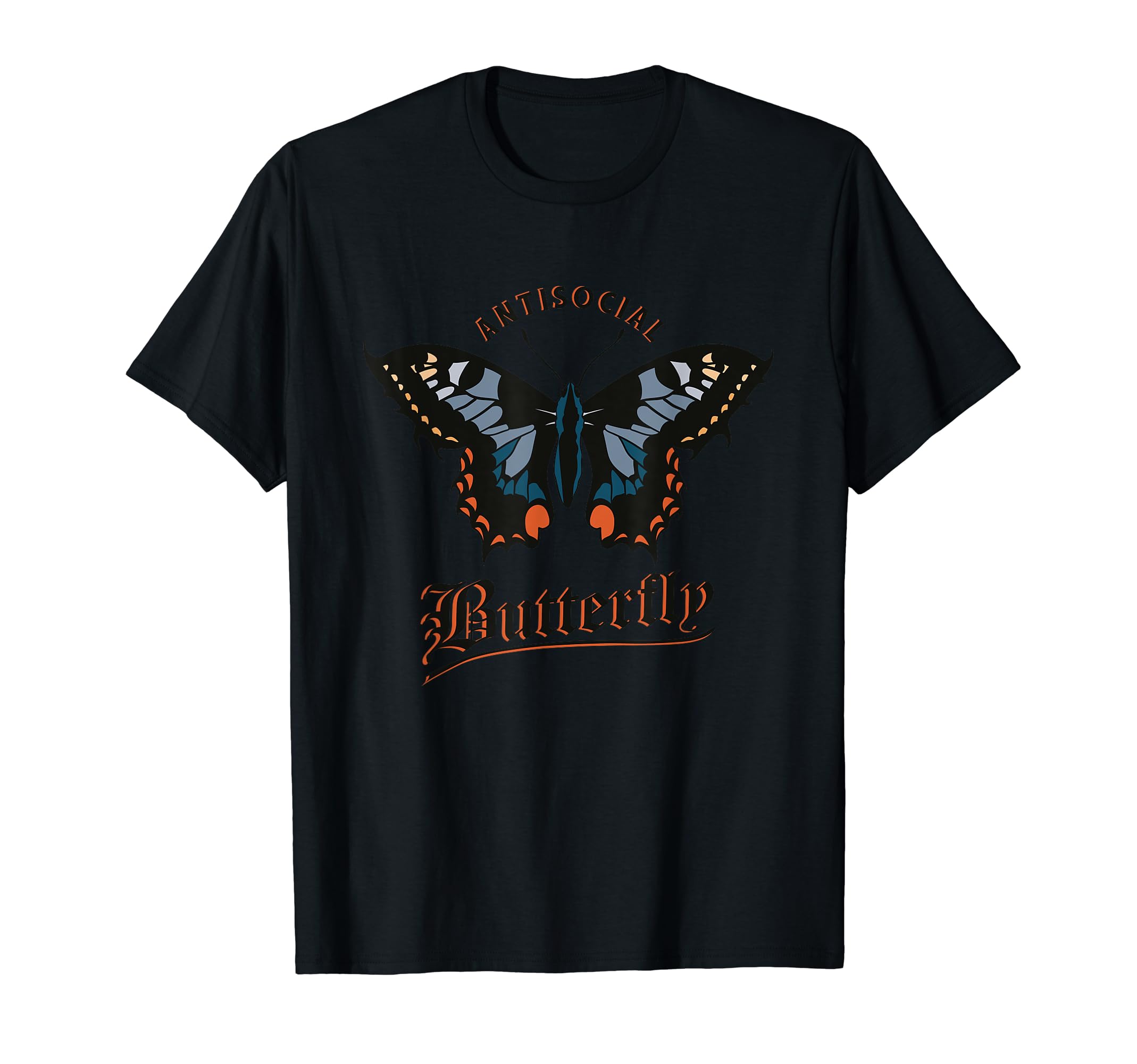 Beautiful Antisocial Butterfly T-Shirt - Aesthetic Graphic Men Women - T-Shirt, Sweatshirt, Hoodie
