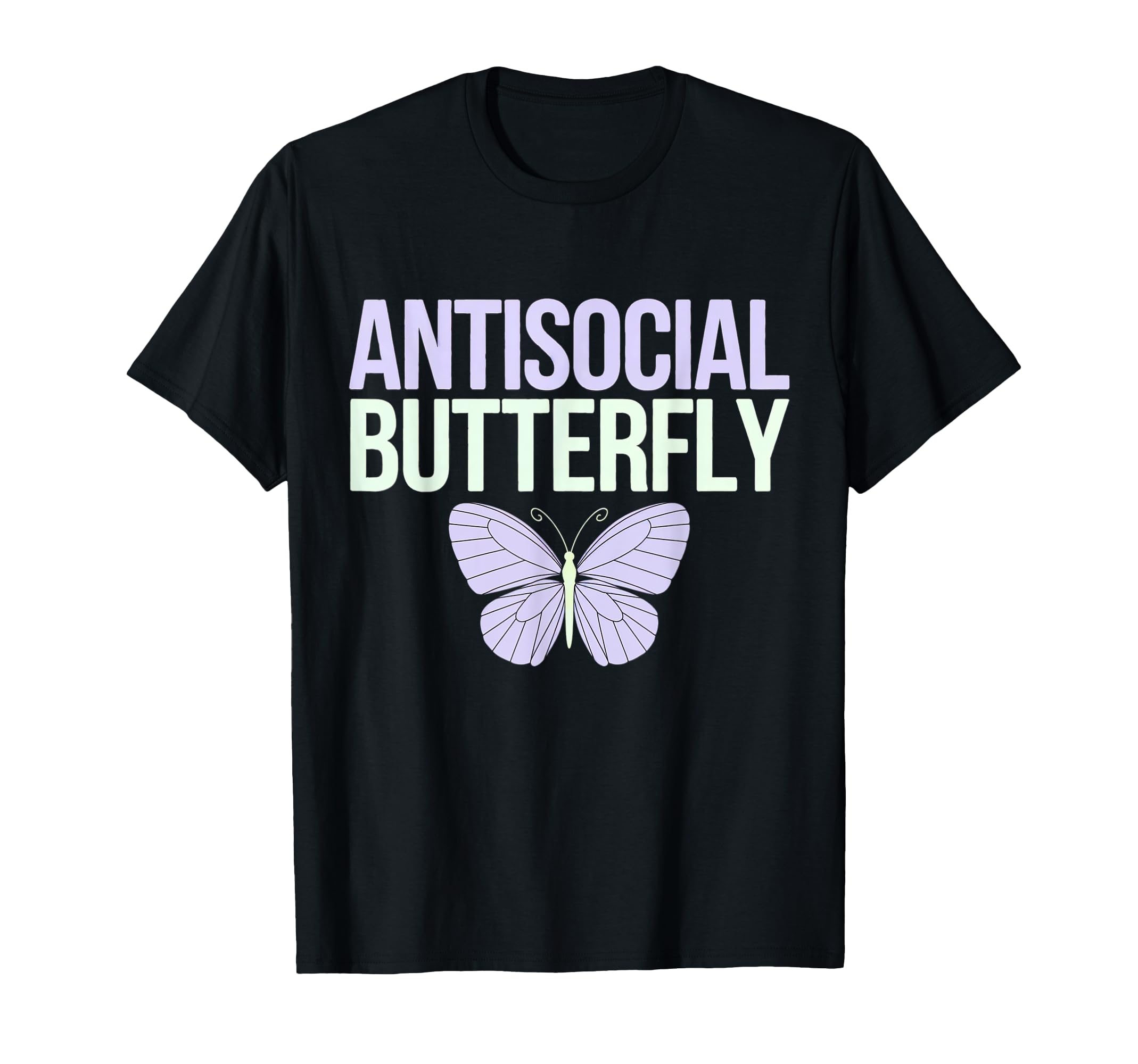 Antisocial Butterfly T-Shirt - Casual Everyday Wear for Adults - T-Shirt, Sweatshirt, Hoodie