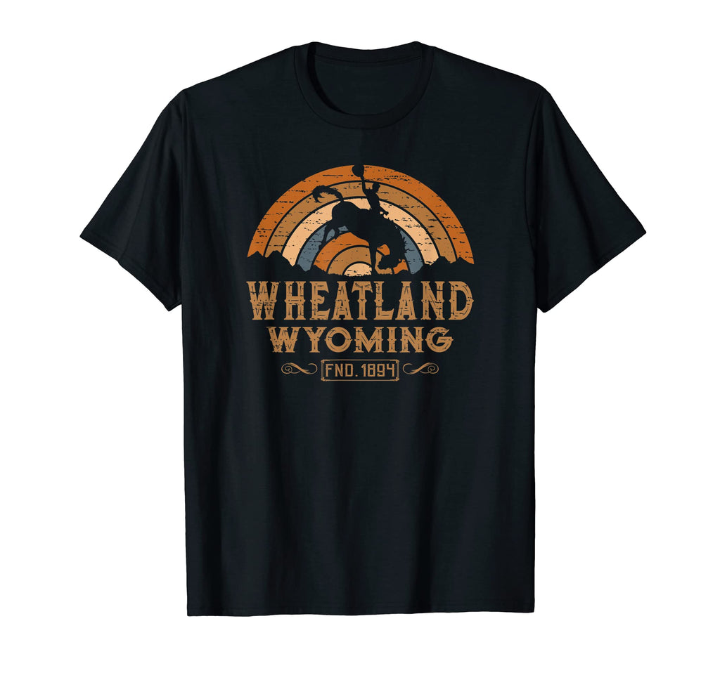 Wheatland Wyoming Wy Rodeo Cowboy T-Shirt - Trendy Graphic Unisex - T-Shirt, Sweatshirt, Hoodie