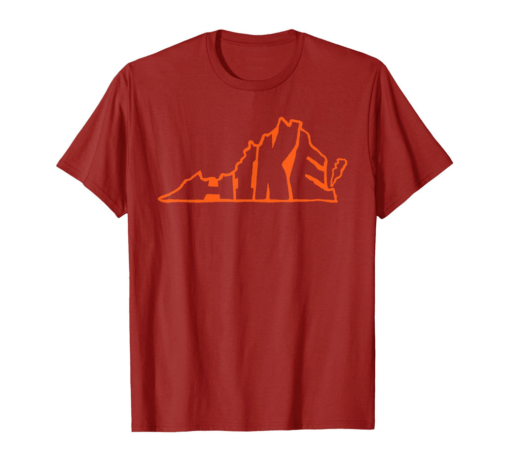 Hike Virginia Outdoor Hiking Typography T-Shirt - Trendy Graphic Unisex - T-Shirt, Sweatshirt, Hoodie
