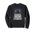 Swedish Vallhund Wearing Motorcycle Sweatshirt - Fun Novelty Design Unisex - T-Shirt, Sweatshirt, Hoodie