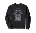 German Pinscher Wearing Motorcycle Sweatshirt - Streetwear Style Unisex - T-Shirt, Sweatshirt, Hoodie
