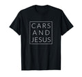 Cars And Jesus Minimal Hot Rod Christian T-Shirt - Graphic Print Unisex - T-Shirt, Sweatshirt, Hoodie