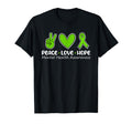 Peace Love Hope Mental Health T-Shirt - Casual Everyday Wear Men Women - T-Shirt, Sweatshirt, Hoodie