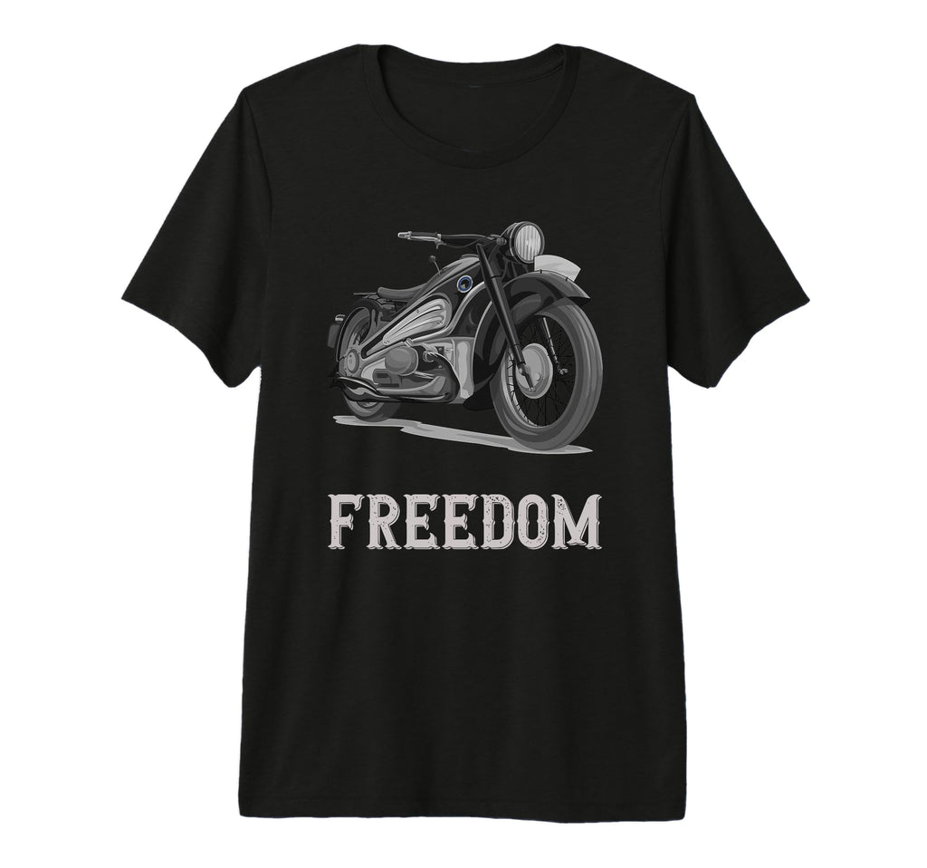 Motorcycle Motorbike Biker Tri Blend T-Shirt - Custom Art Print Men Women - T-Shirt, Sweatshirt, Hoodie