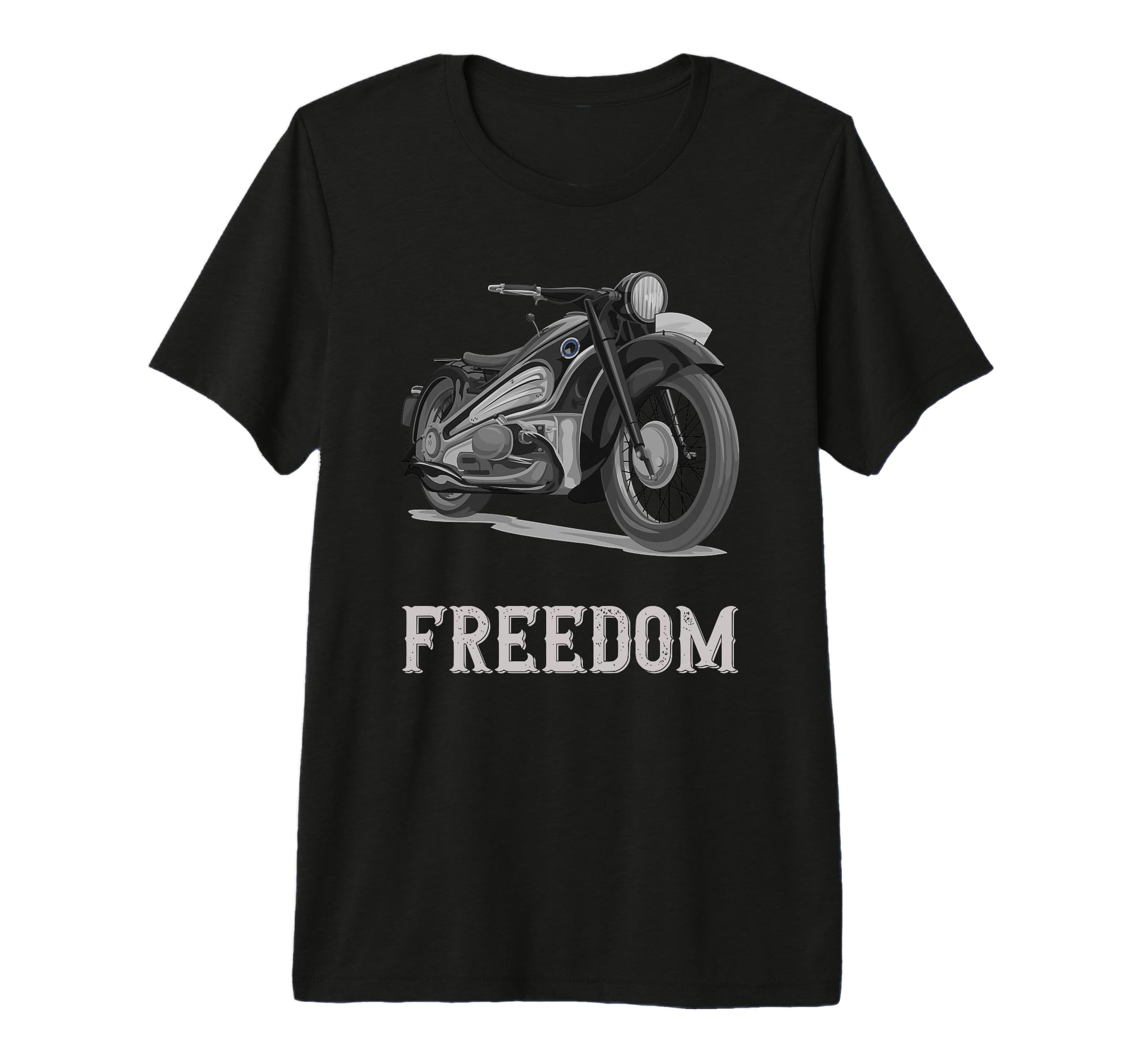 Motorcycle Motorbike Biker Tri Blend T-Shirt - Custom Art Print Men Women - T-Shirt, Sweatshirt, Hoodie