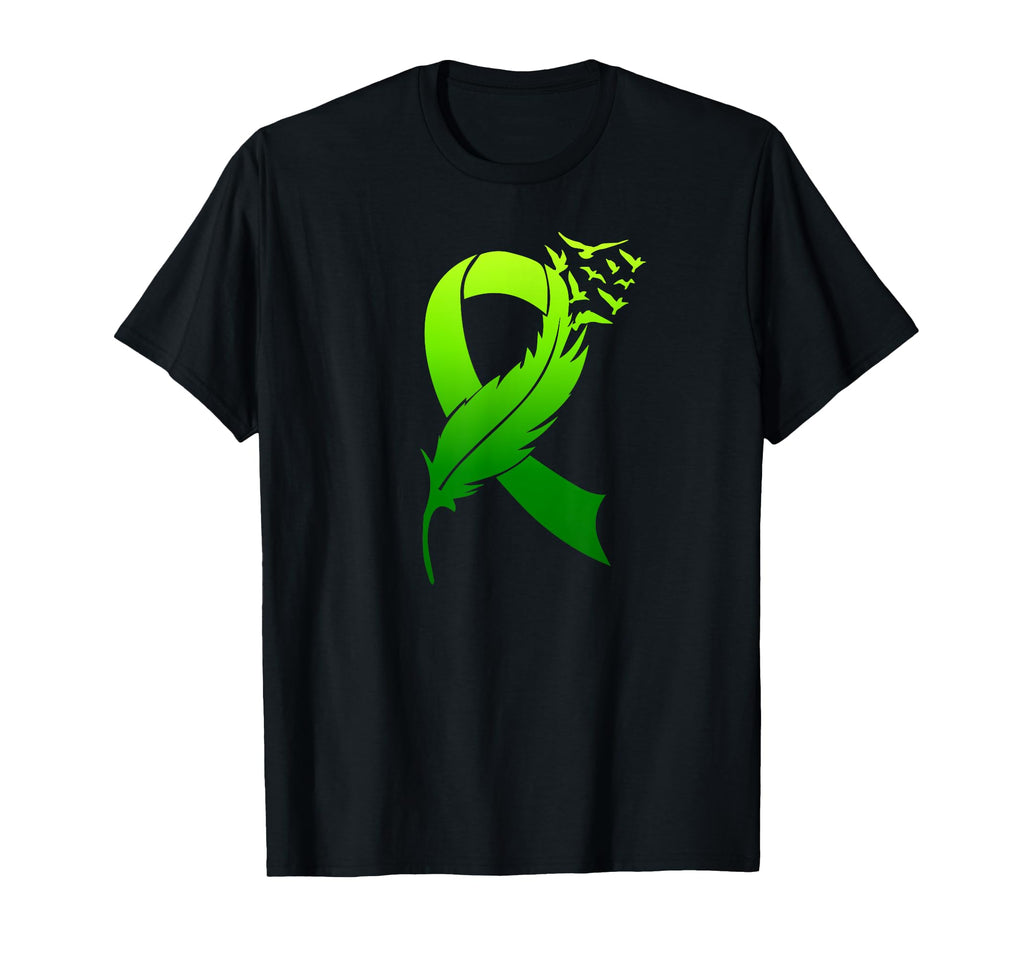 Mental Health Green Bow Birds Mental T-Shirt - Aesthetic Graphic Unisex - T-Shirt, Sweatshirt, Hoodie