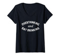 Womens Overthinking And Day Drinking T-Shirt - Custom Art Print Unisex - T-Shirt, Sweatshirt, Hoodie