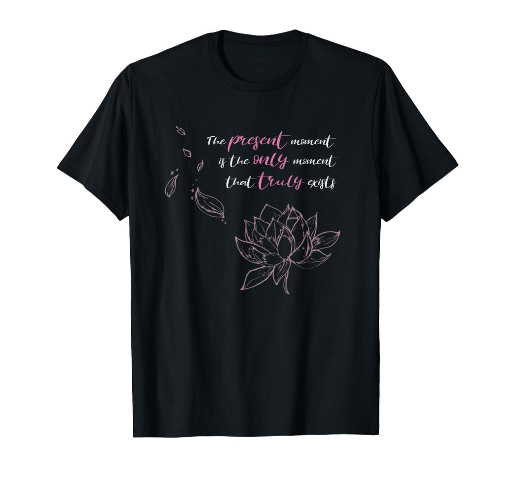 Buddhist Lotus Flower Mindfulness T-Shirt - Minimalist Print Men Women - T-Shirt, Sweatshirt, Hoodie
