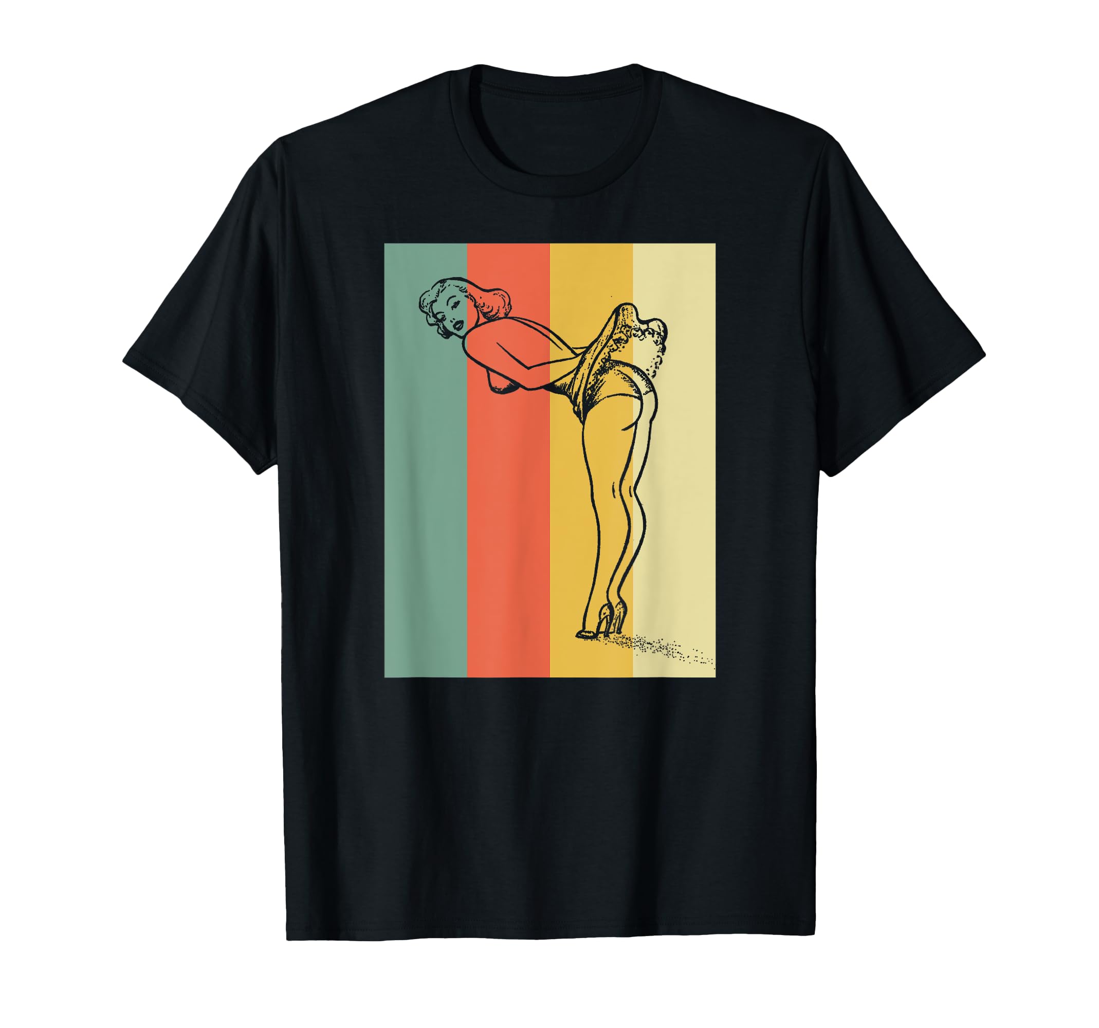 Sexy Pin Up Pulp Magazine Art T-Shirt - Graphic Print for Adults - T-Shirt, Sweatshirt, Hoodie