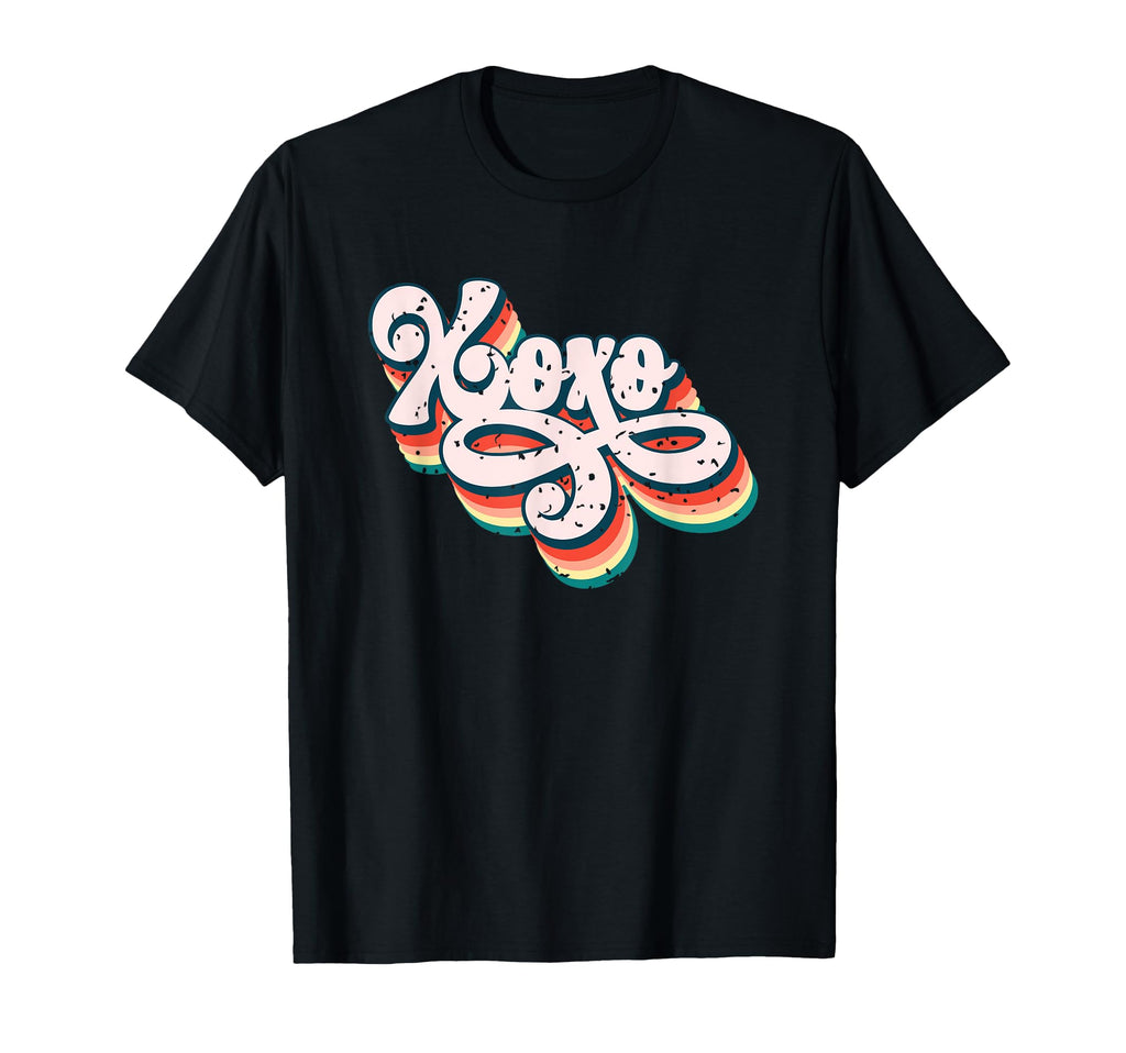 Xoxo Multicolor Typography T-Shirt - Fun Novelty Design for Adults - T-Shirt, Sweatshirt, Hoodie
