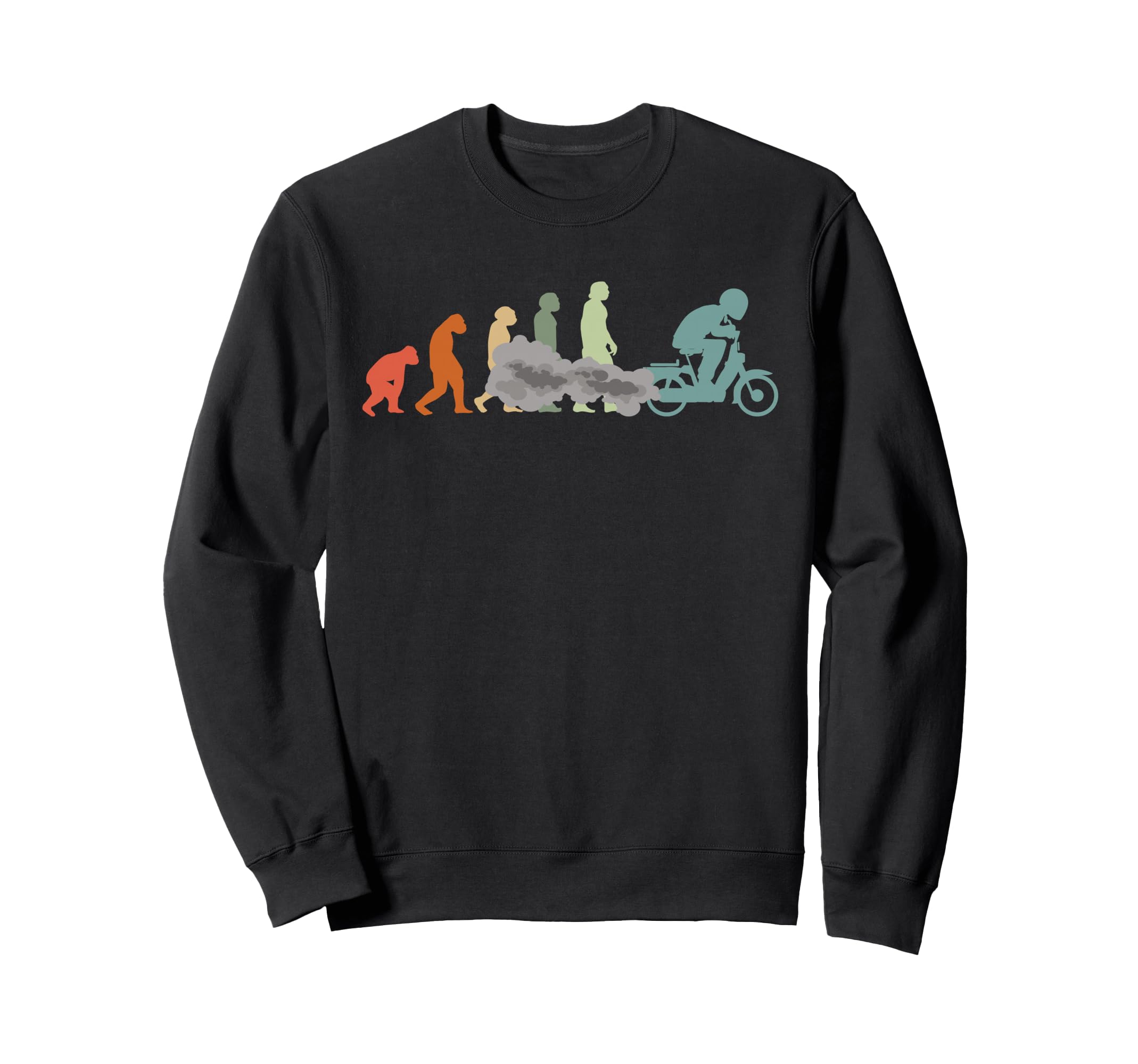 Moped Bike Mofas Moped Evolution Sweatshirt - Trendy Graphic Unisex - T-Shirt, Sweatshirt, Hoodie