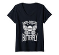 Womens Anti Social Butterfly Funny Anti T-Shirt - Graphic Print for Adults - T-Shirt, Sweatshirt, Hoodie
