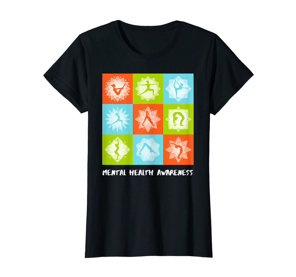 Womens Yoga Mental Health Awareness T-Shirt - Trendy Graphic Men Women - T-Shirt, Sweatshirt, Hoodie
