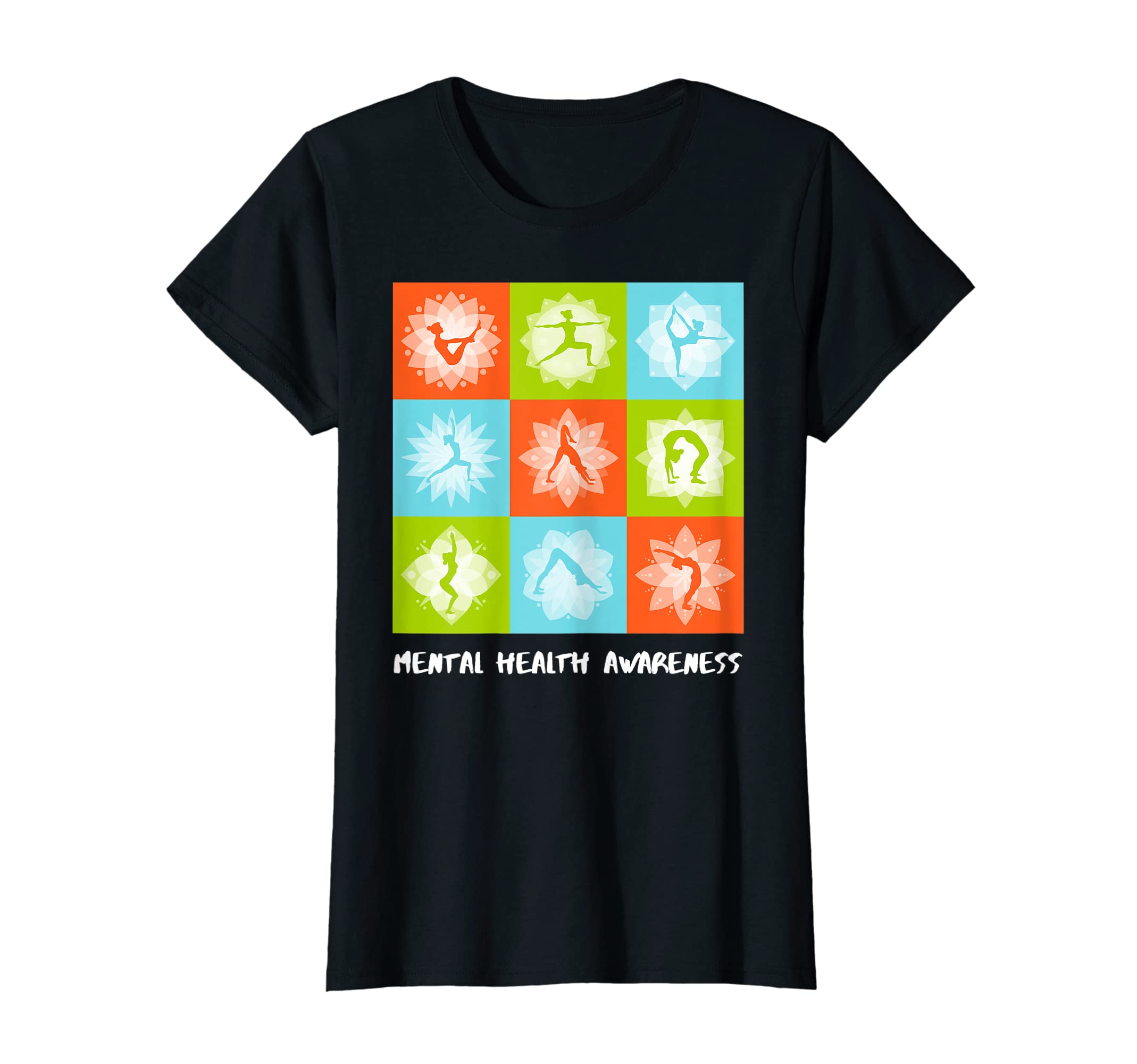 Womens Yoga Mental Health Awareness T-Shirt - Trendy Graphic Men Women - T-Shirt, Sweatshirt, Hoodie