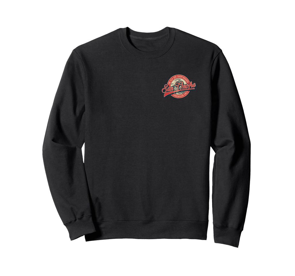 2 Sided San Onofre Longboard Only Wave Sweatshirt - Unique Graphic Unisex - T-Shirt, Sweatshirt, Hoodie
